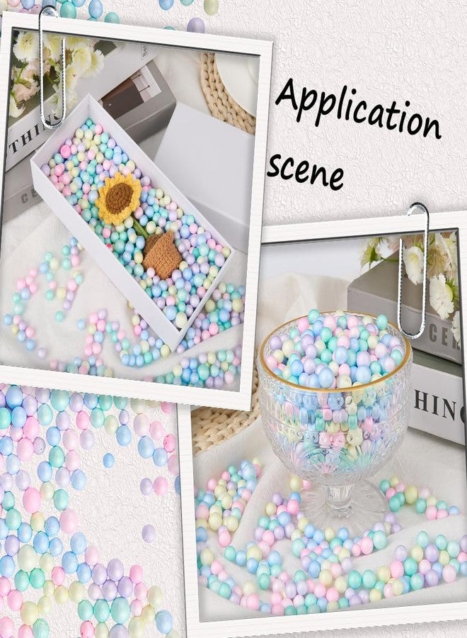 SOFPLATE 25G 7mm to 10mm Assorted Color Foam Balls Small Foam Beads Polystyrene Colorful Filler Mini Small Round Ball Smooth Filling Bead for Art Vase Filler Bean Bag DIY Wedding Party Decorations - Image 4